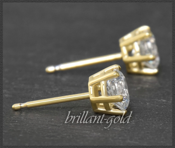 Preview: Brillant Ohrstecker 585 Gold; 0,74ct, River, VS2-Si